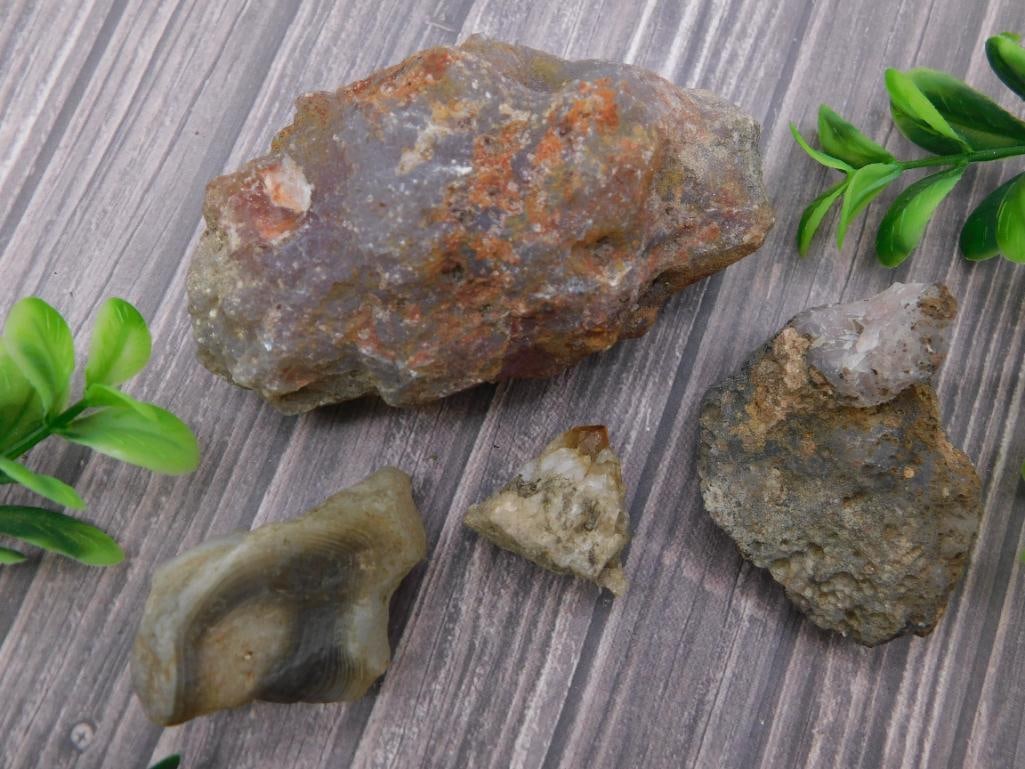 MIXED LOT ROCK STONE LAPIDARY SPECIMEN: MIXED LOT ROCK STONE LAPIDARY SPECIMEN