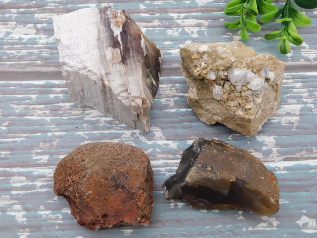MIXED LOT ROCK STONE LAPIDARY SPECIMEN: MIXED LOT ROCK STONE LAPIDARY SPECIMEN