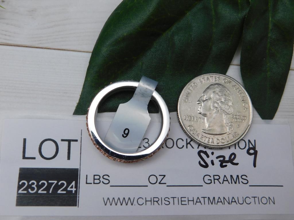 GENUINE STONE RING SIZE 9 - 2