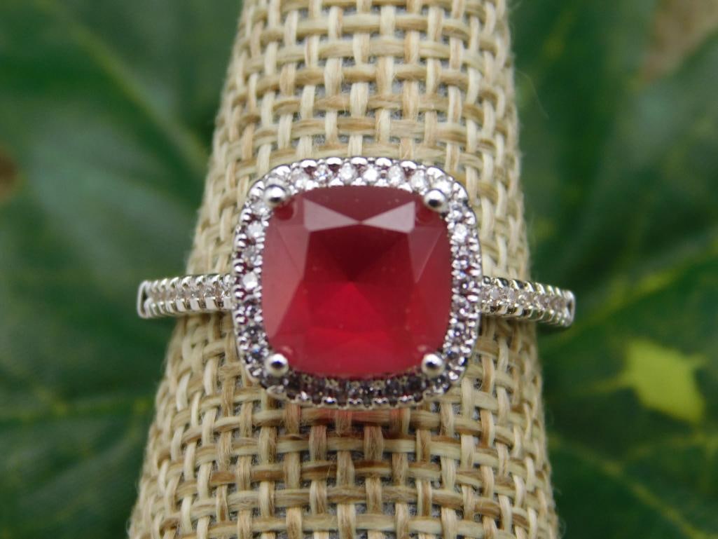 GENUINE STONE RING SIZE 8: GENUINE STONE RING SIZE 8