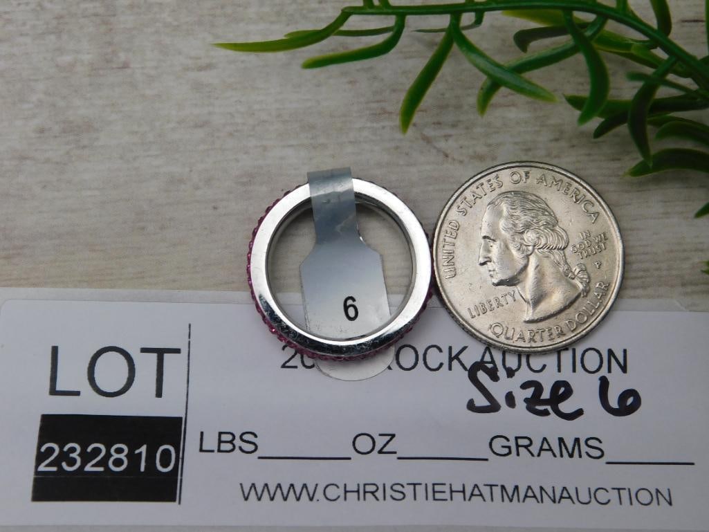 GENUINE STONE RING SIZE 6 - 2