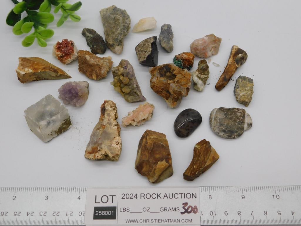 MIXED ROUGH ROCK STONE LAPIDARY SPECIMEN - 4