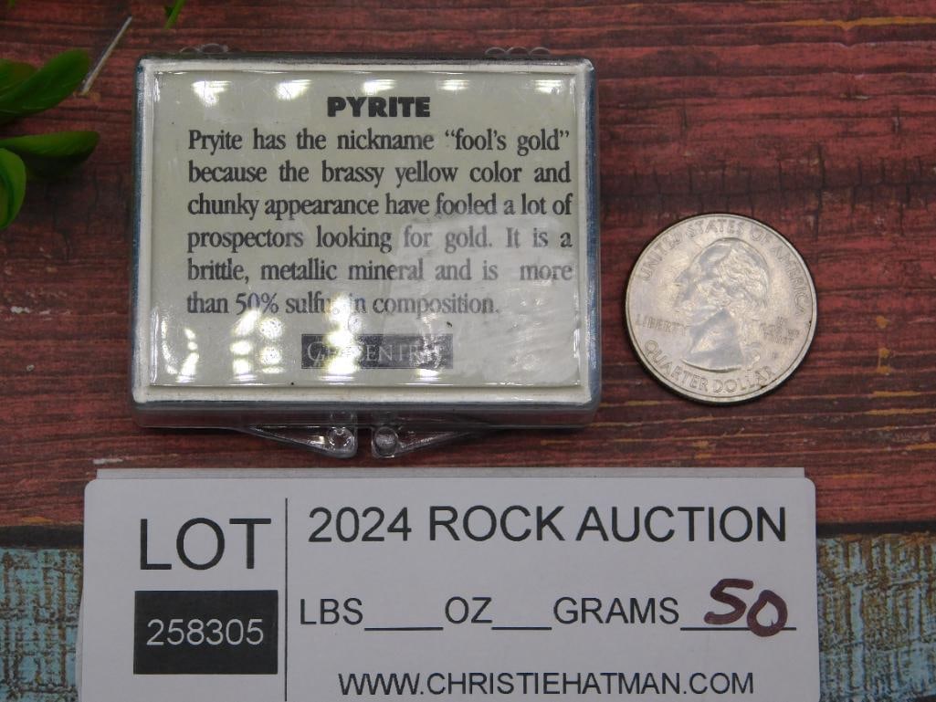 PYRITE ROCK STONE LAPIDARY SPECIMEN - 2