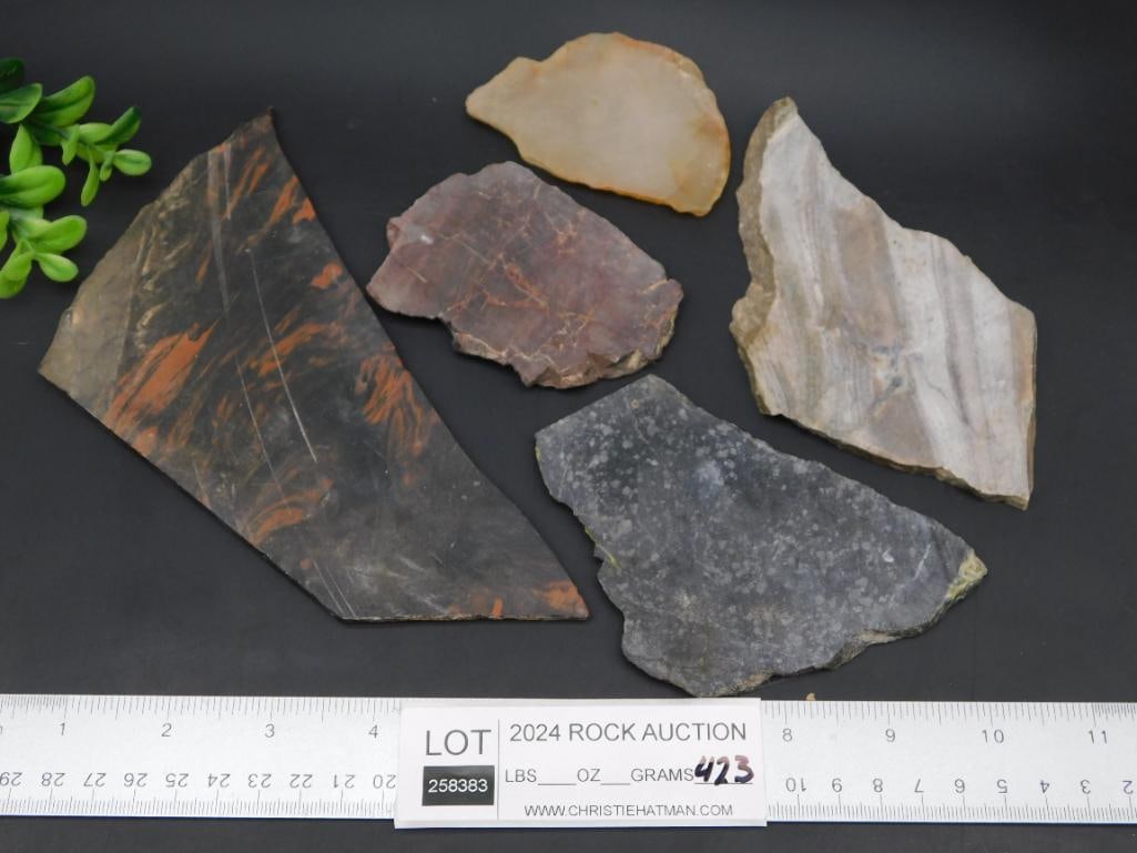 SLABS ROCK STONE LAPIDARY SPECIMEN - 4