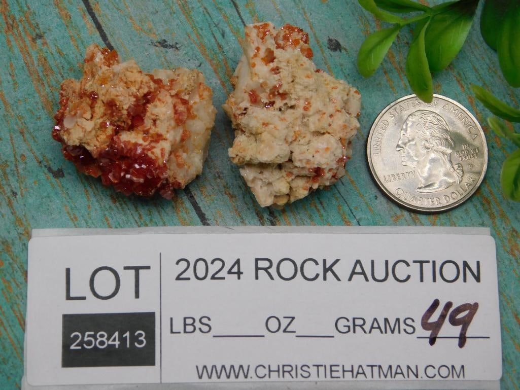 VANADINITE ROCK STONE LAPIDARY SPECIMEN - 3