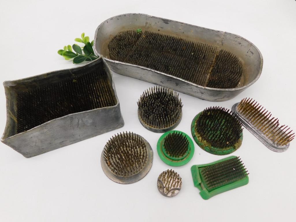 IRON FLOWER FROGS VINTAGE ANTIQUE: IRON FLOWER FROGS VINTAGE ANTIQUE