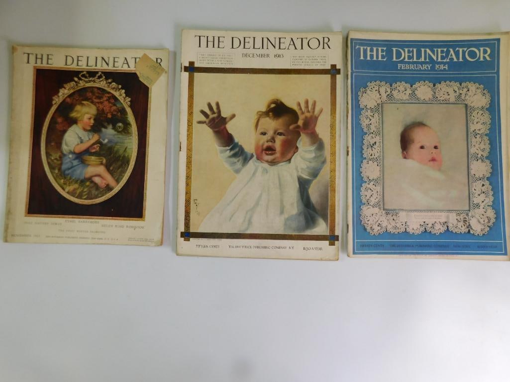THE DELINEATOR EDITIONS 1913 1914 1923 VINTAGE ANTIQUE MAGAZINES: THE DELINEATOR EDITIONS 1913 1914 1923 VINTAGE ANTIQUE MAGAZINES
