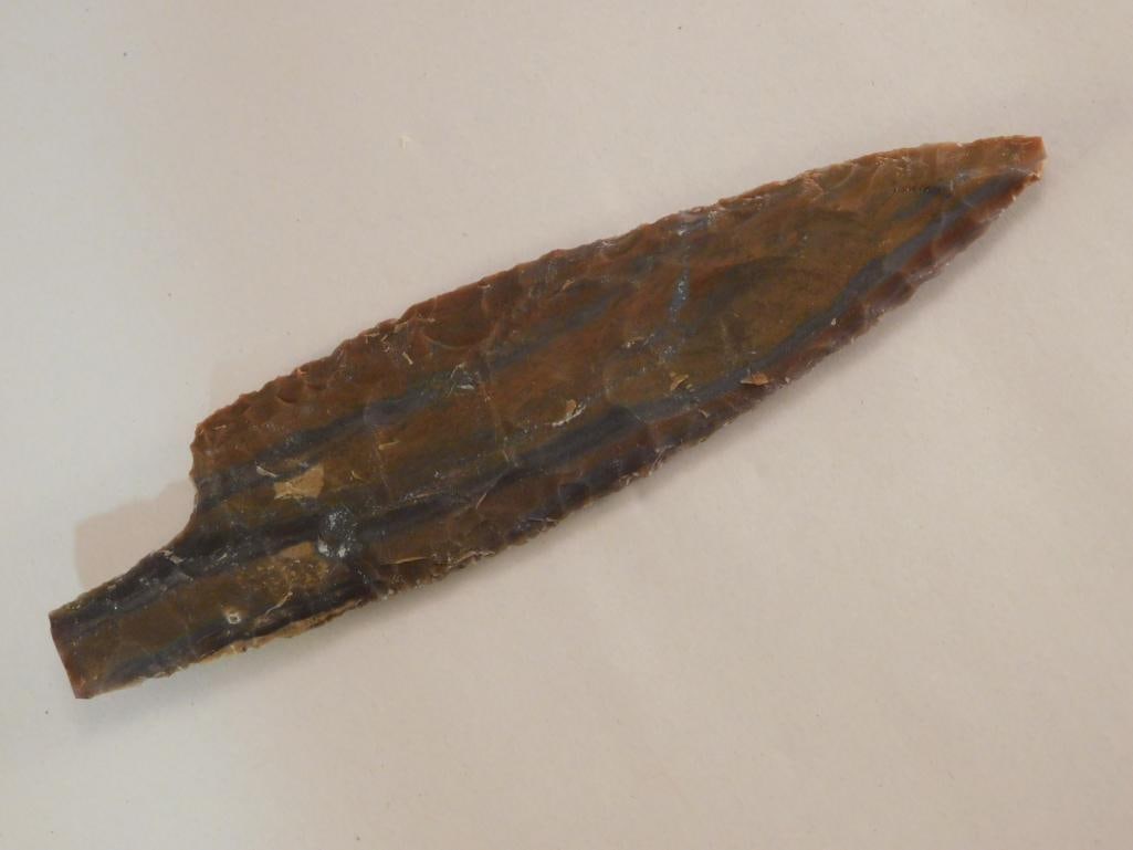 5 INCH HAND KNAPPED ARROWHEAD ROCK STONE LAPIDARY SPECIMEN (1 of 2)