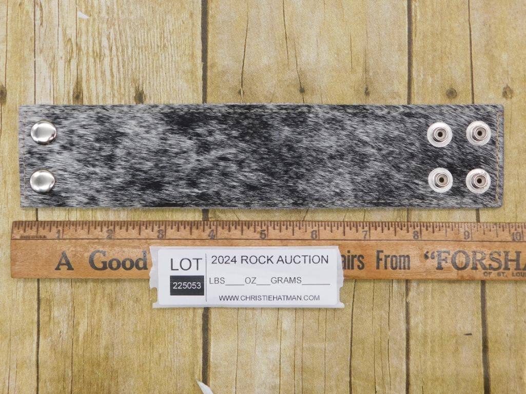 COW HIDE CUFF BRACELET - 2