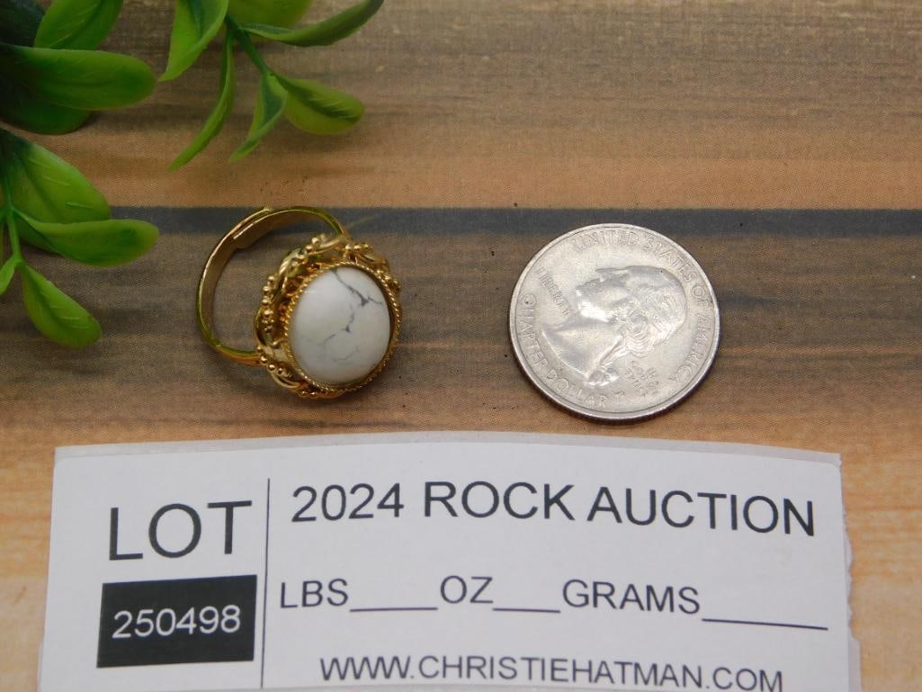 STONE RING ROCK STONE LAPIDARY SPECIMEN - 2