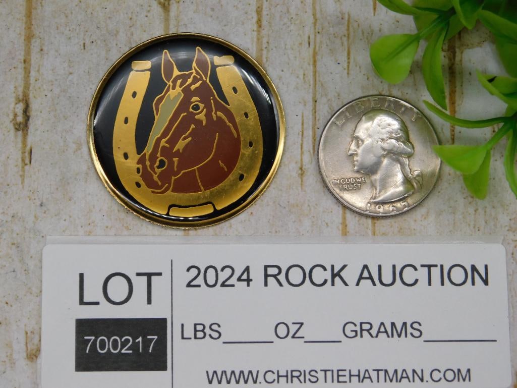 HORSE CABOCHON MEDALLION - 2