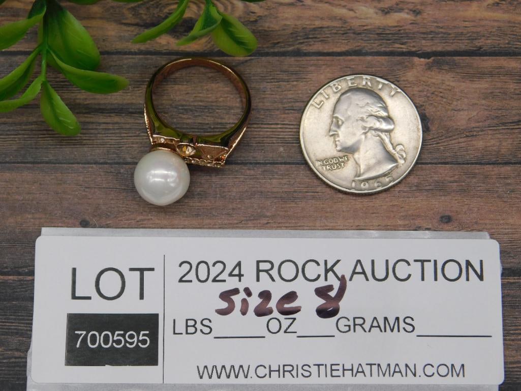 STONE RING ROCK STONE LAPIDARY SPECIMEN - 2