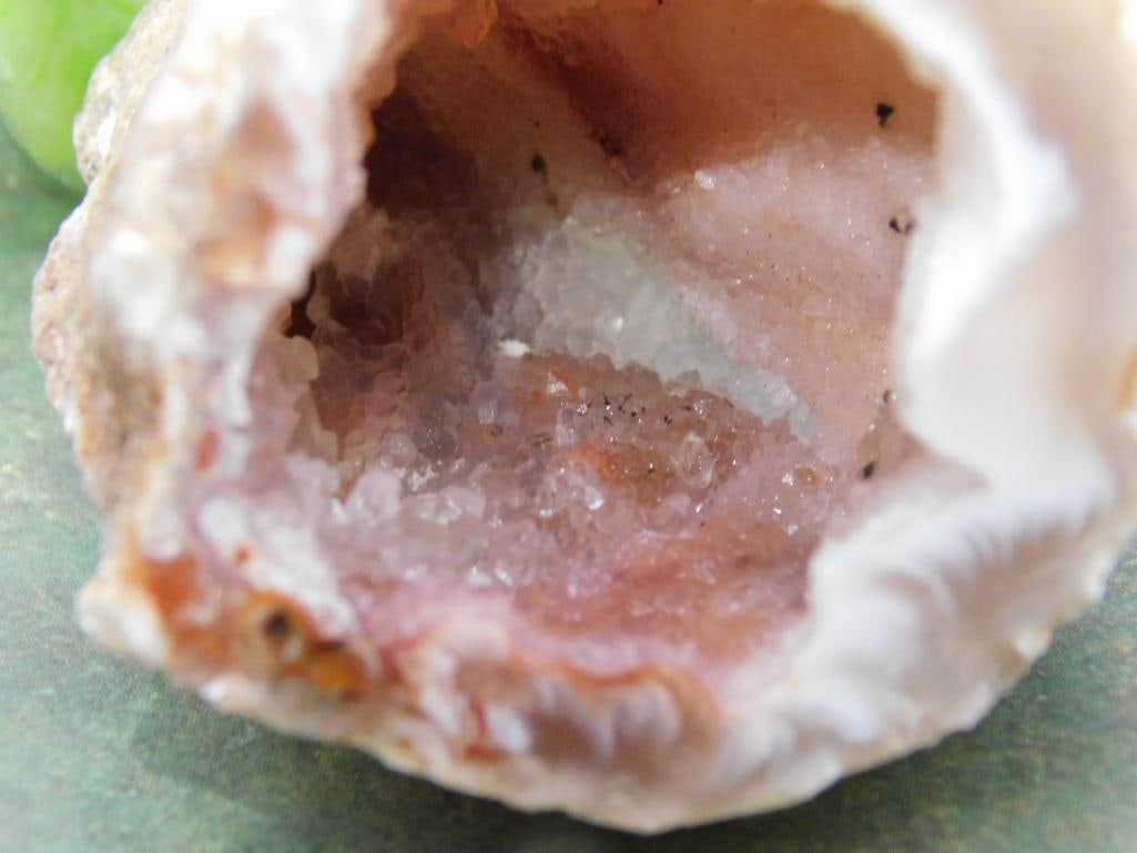 Geode with Crystalline Interior ROCK STONE LAPIDARY SPECIMEN - 2
