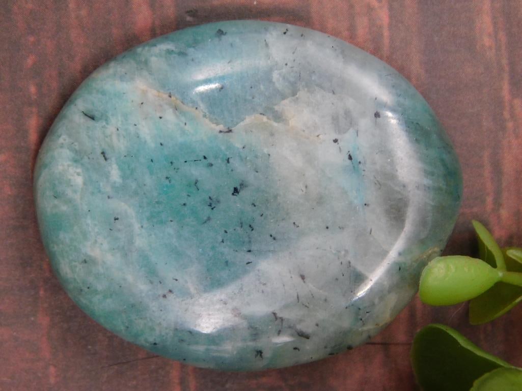 Amazonite Worry Stone Rock Stone Lapidary Specimen: Amazonite Worry Stone Rock Stone Lapidary Specimen