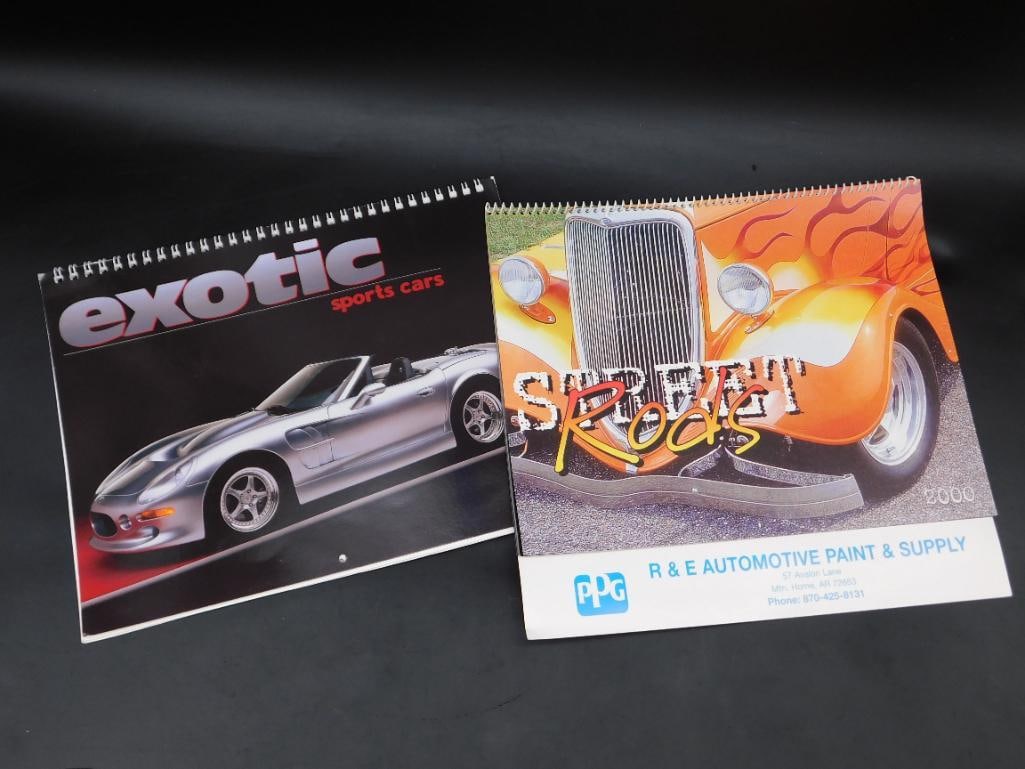 Street Rods and Exotic Sports Cars Calendars Lot of 2: Street Rods and Exotic Sports Cars Calendars Lot of 2