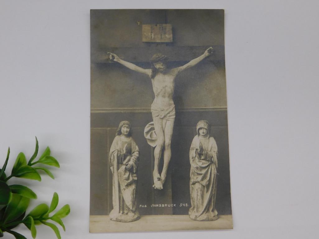 Vintage Postcard Featuring Religious Theme: Vintage Postcard Featuring Religious Theme