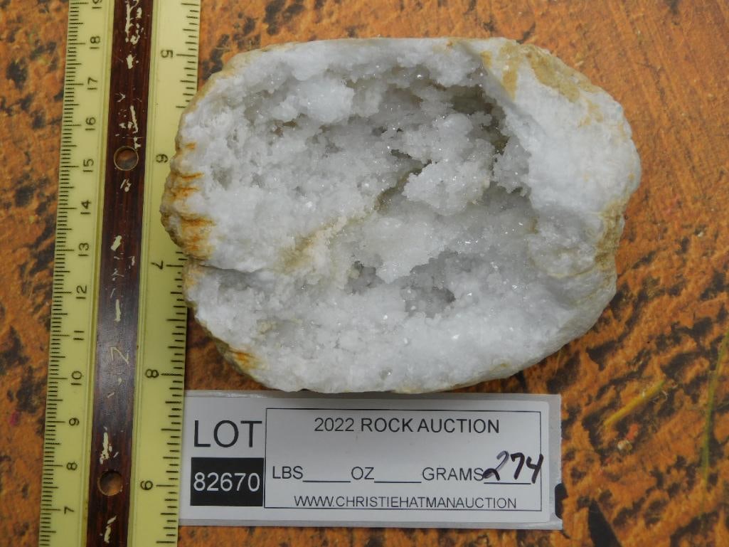 GEODE ROCK STONE LAPIDARY SPECIMEN - 2