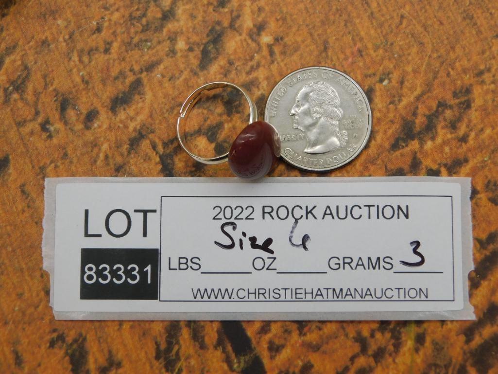 STONE RING SIZE 6 ROCK STONE LAPIDARY SPECIMEN - 2