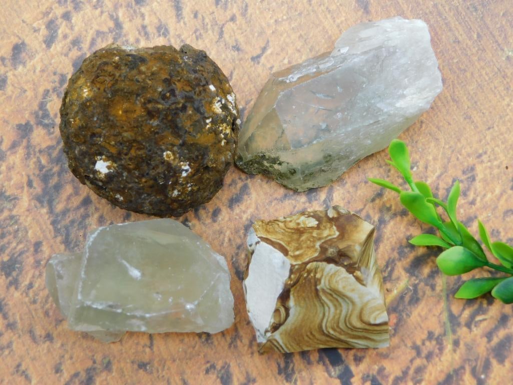 MIXED LOT ROCK STONE LAPIDARY SPECIMEN: MIXED LOT ROCK STONE LAPIDARY SPECIMEN