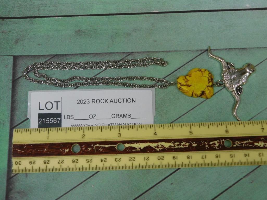 COW SKULL NECKLACE - 2