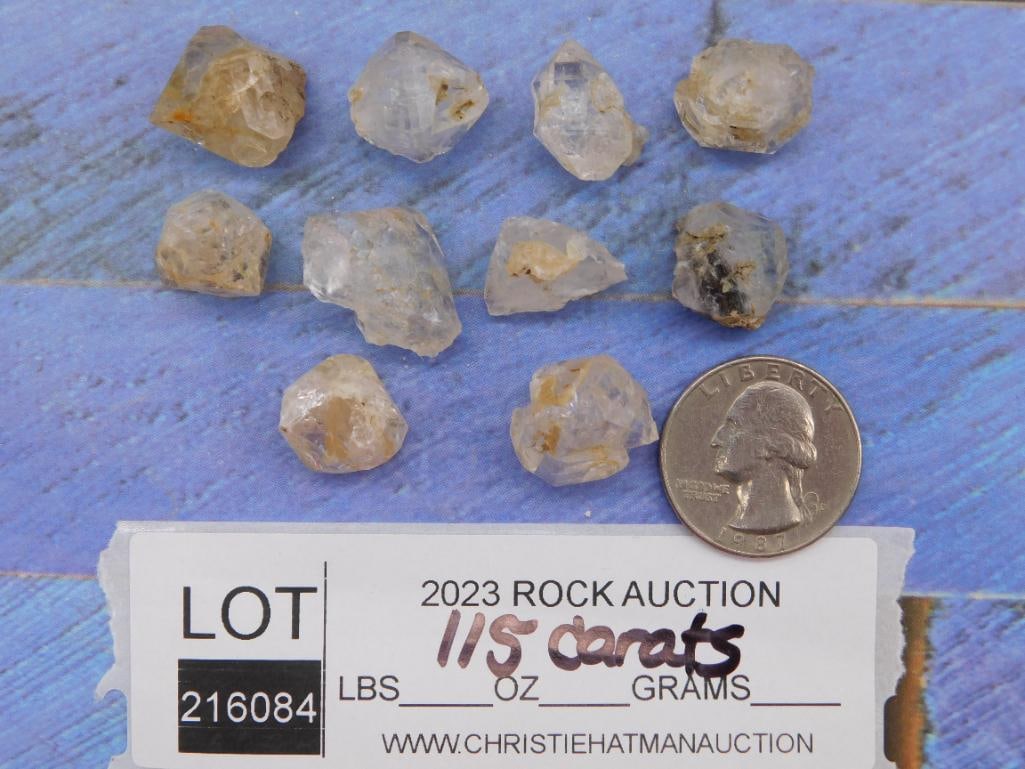HERKIMER DIAMONDS ROCK STONE LAPIDARY SPECIMEN - 2