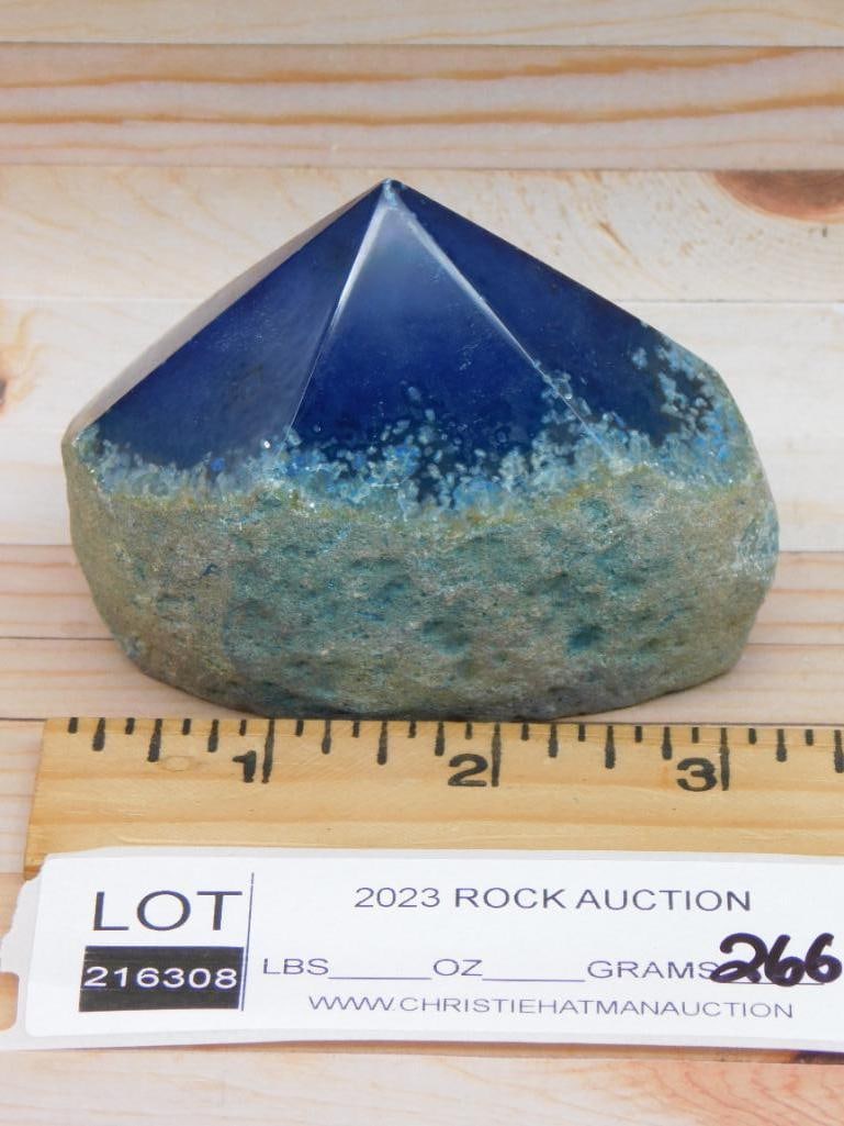 AGATE POINT ROCK STONE LAPIDARY SPECIMEN - 2