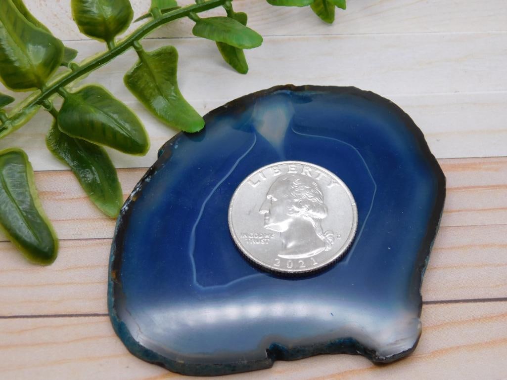 AGATE SLICE ROCK STONE LAPIDARY SPECIMEN - 3