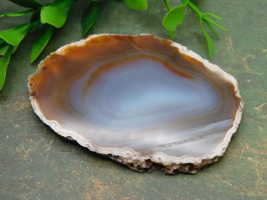 AGATE SLICE ROCK STONE LAPIDARY SPECIMEN - 3