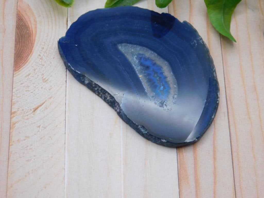 AGATE SLICE ROCK STONE LAPIDARY SPECIMEN - 3