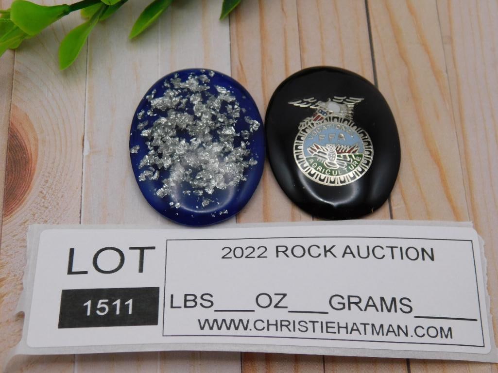 CABOCHONS ROCK STONE LAPIDARY SPECIMEN - 3