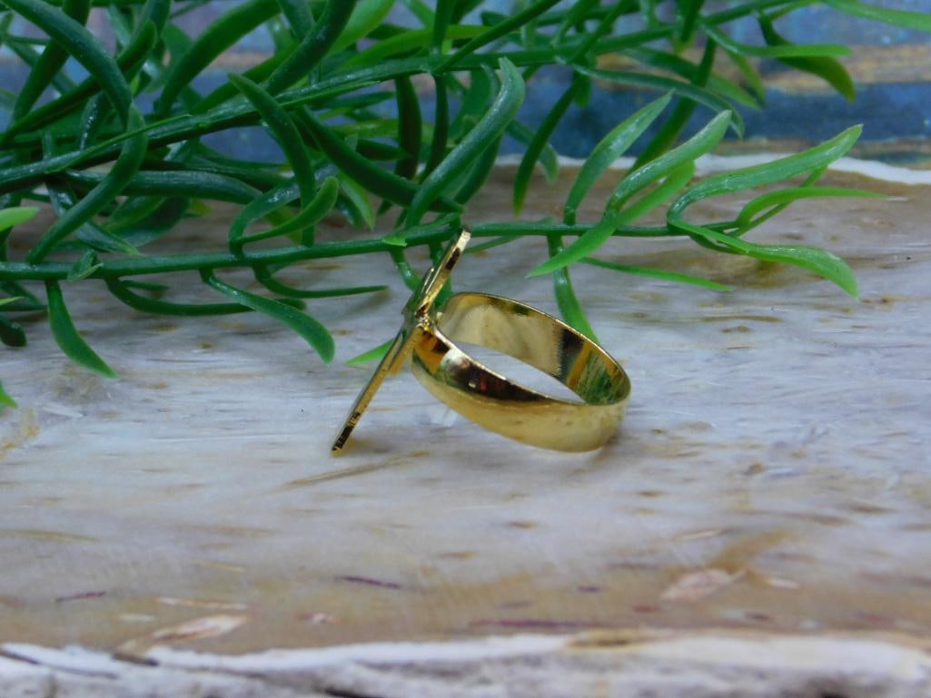 ANKH RING ROCK STONE LAPIDARY SPECIMEN - 2