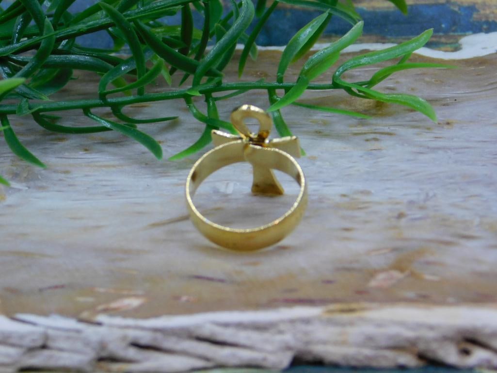 ANKH RING ROCK STONE LAPIDARY SPECIMEN - 3
