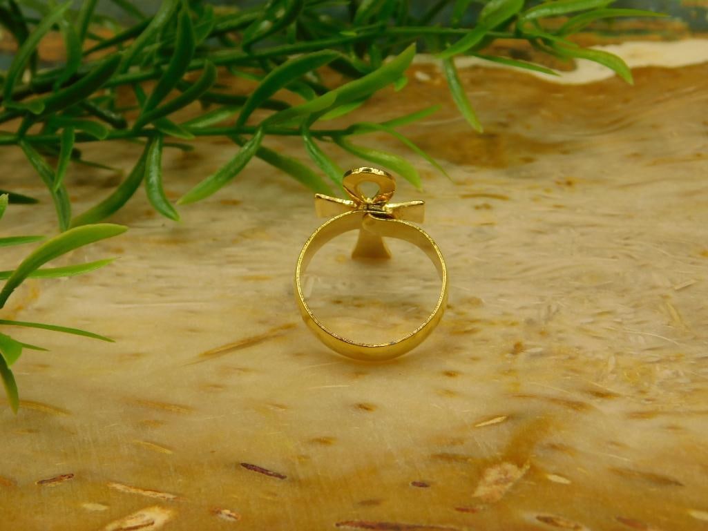 ANKH RING ROCK STONE LAPIDARY SPECIMEN - 3