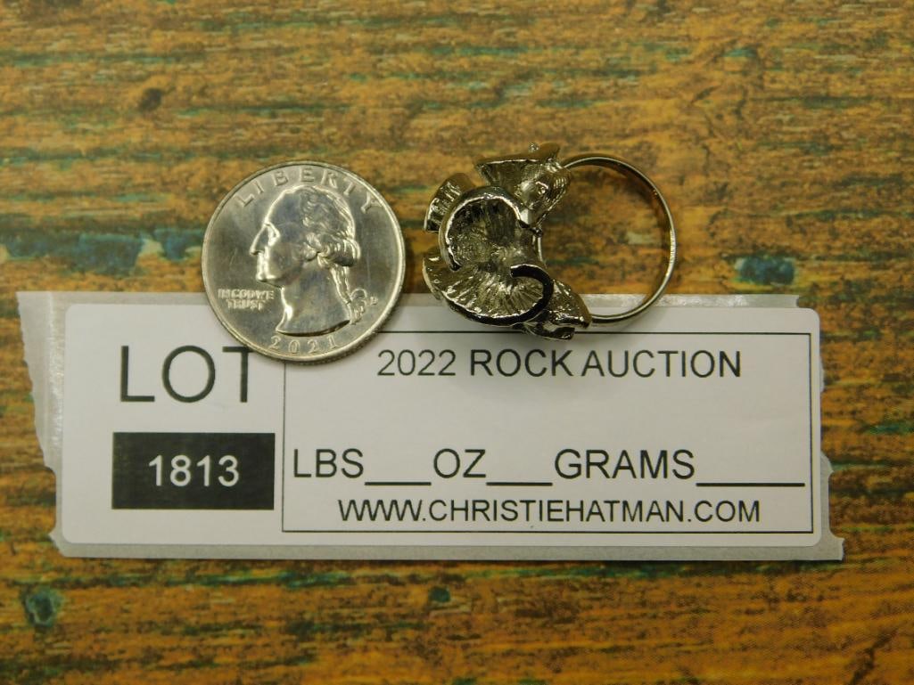 FLOWER RING ROCK STONE LAPIDARY SPECIMEN - 4