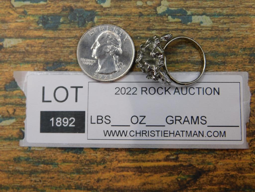 FLOWER RING ROCK STONE LAPIDARY SPECIMEN - 4