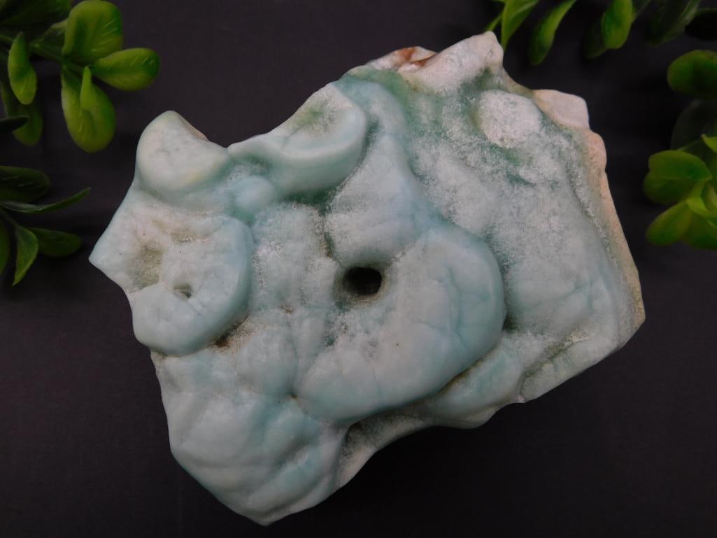 BLUE ARAGONITE ROCK STONE LAPIDARY SPECIMEN: BLUE ARAGONITE ROCK STONE LAPIDARY SPECIMEN