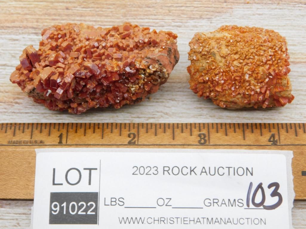 VANADINITE ROCK STONE LAPIDARY SPECIMEN - 2