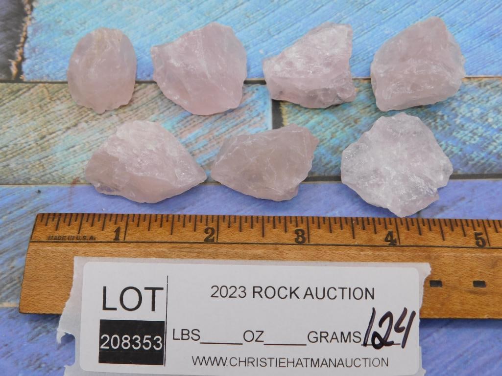 ROSE QUARTZ ROCK STONE LAPIDARY SPECIMEN - 2
