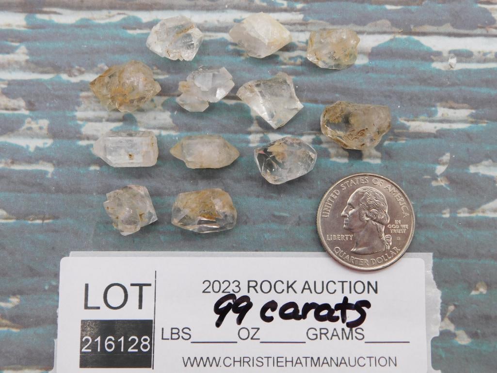 HERKIMER DIAMONDS ROCK STONE LAPIDARY SPECIMEN - 2