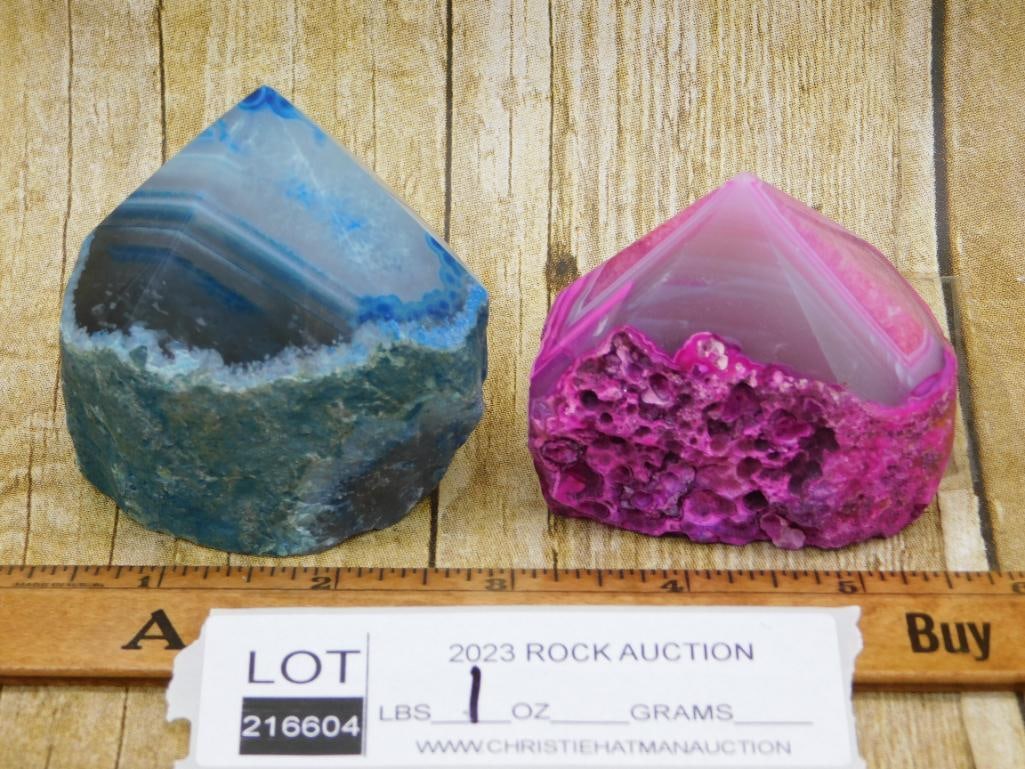 AGATE POINTS ROCK STONE LAPIDARY SPECIMEN - 2