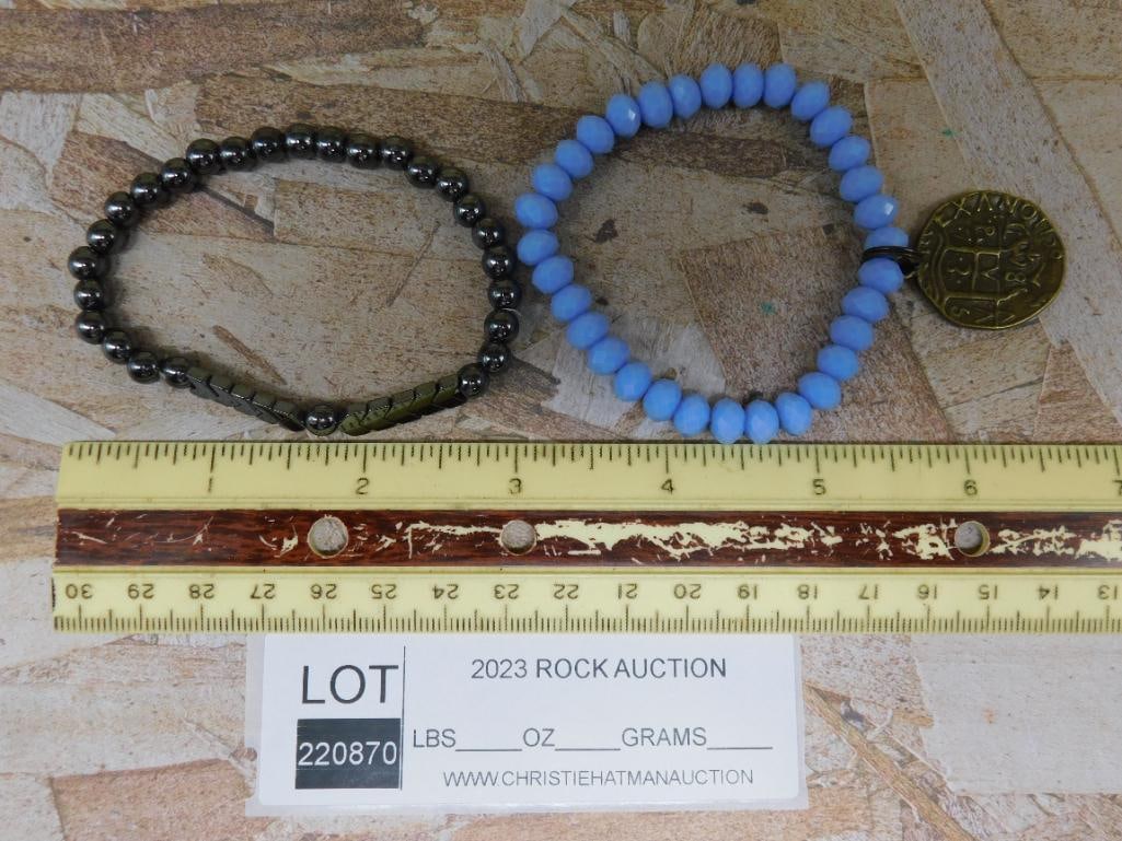 STONE BRACELETS ROCK STONE LAPIDARY SPECIMEN - 2