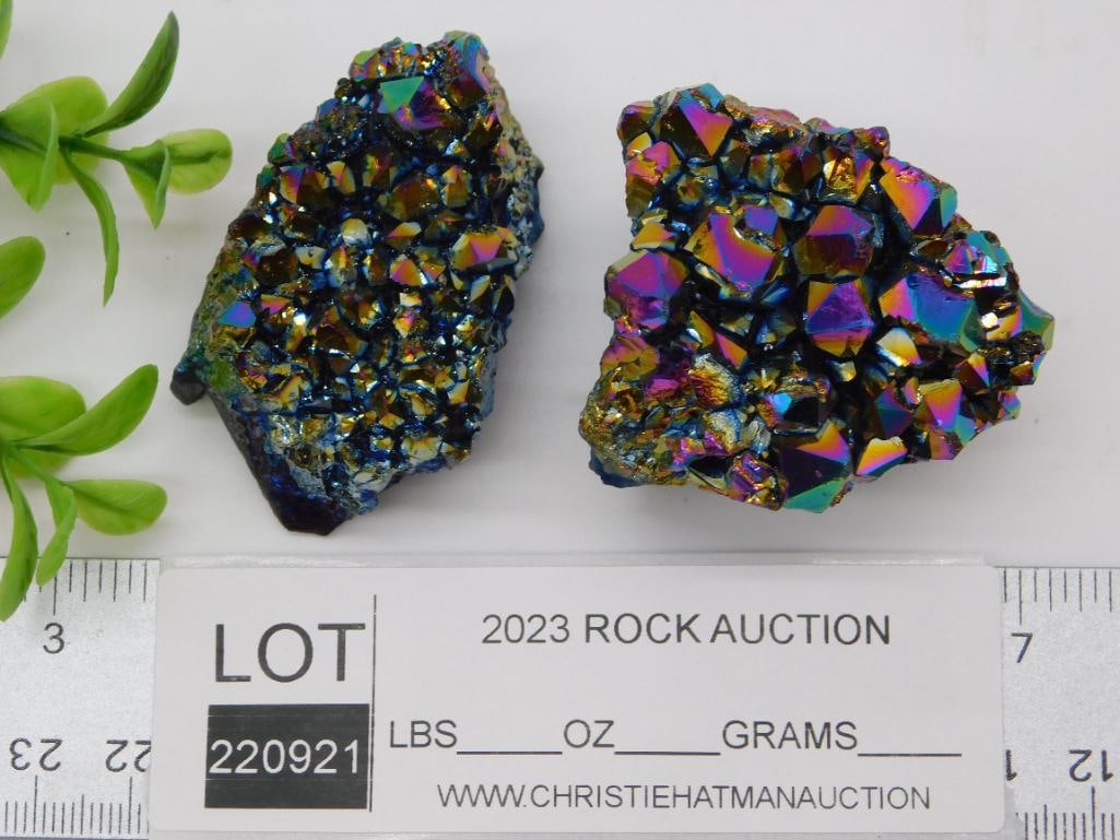 TITANIUM AMETHYST ROCK STONE LAPIDARY SPECIMEN - 2