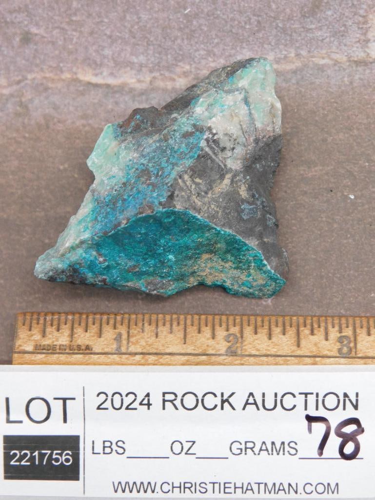 CHRYSOCOLLA ROCK STONE LAPIDARY SPECIMEN - 2
