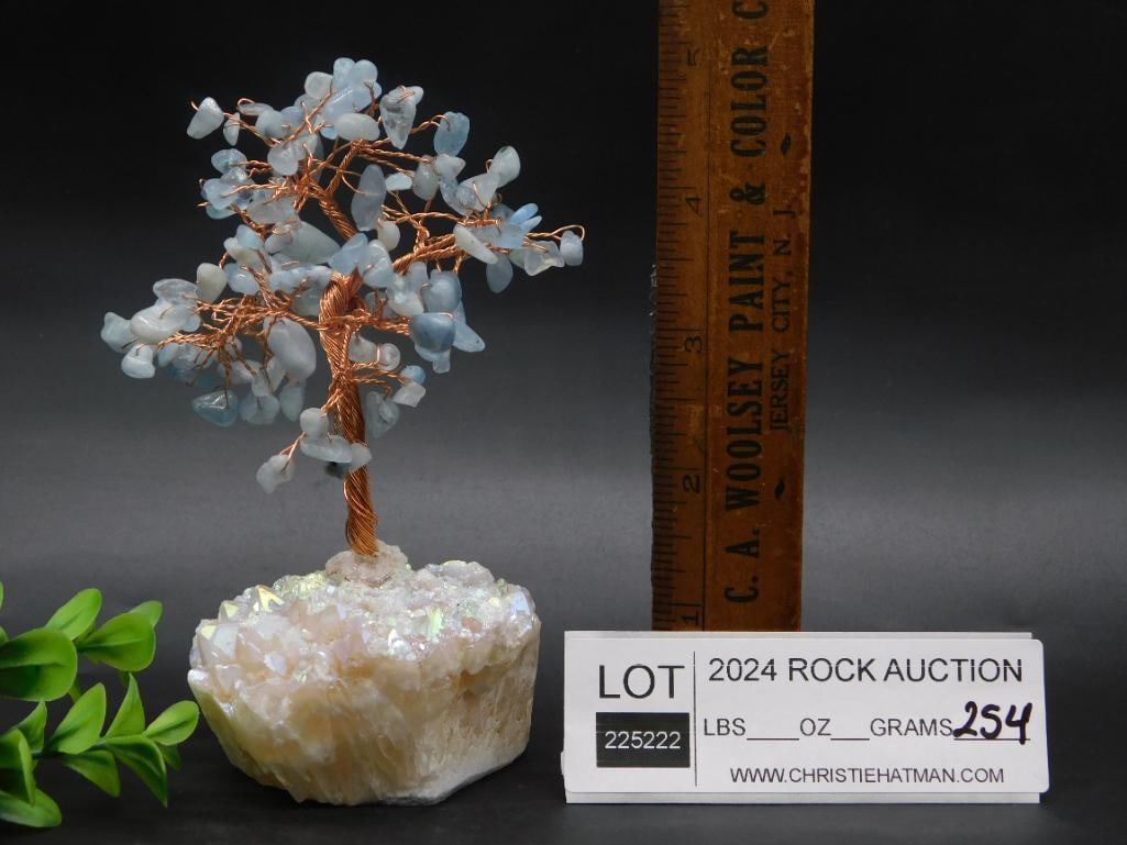 MIXED STONE TREE ROCK STONE LAPIDARY SPECIMEN - 3