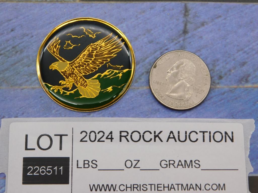 EAGLE CABOCHON MEDALLION - 2