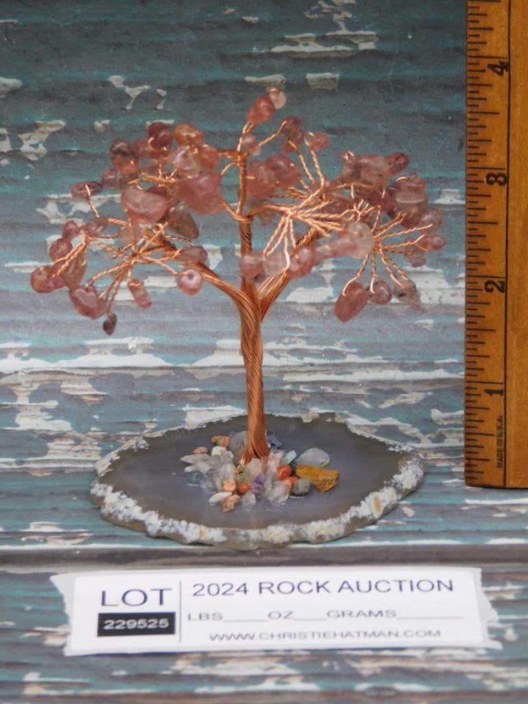 MIXED STONE TREE ROCK STONE LAPIDARY SPECIMEN - 2