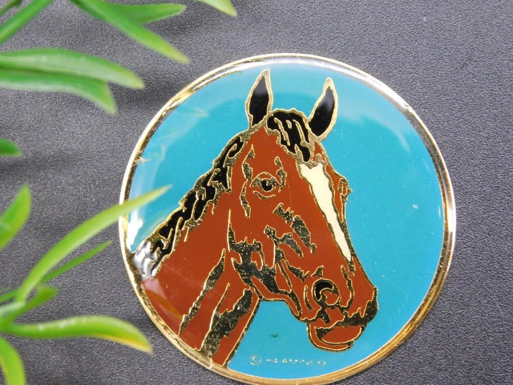 HORSE CABOCHON MEDALLION - 2