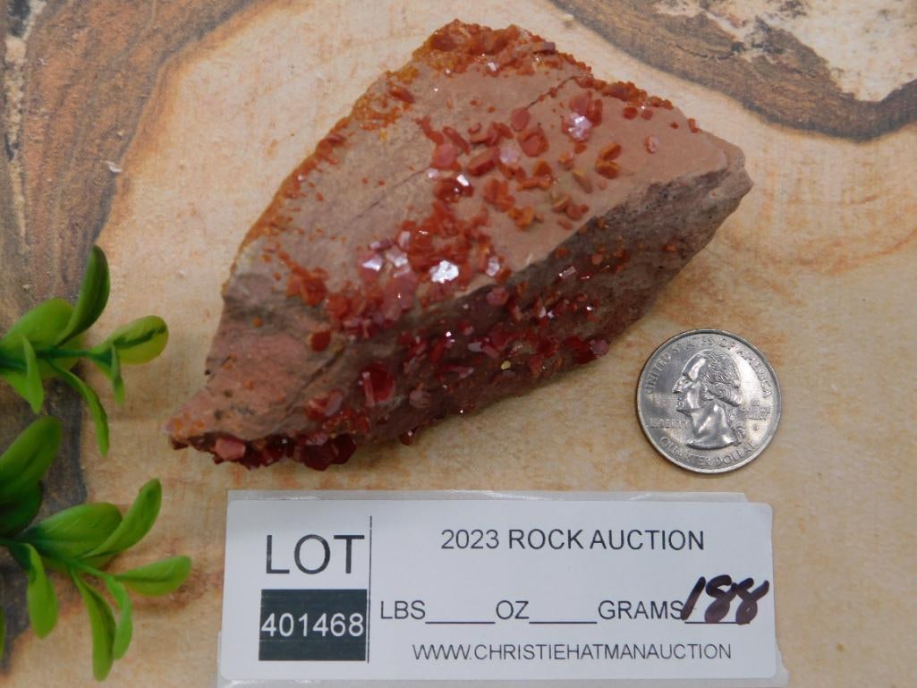 VANADINITE ROCK STONE LAPIDARY SPECIMEN - 4