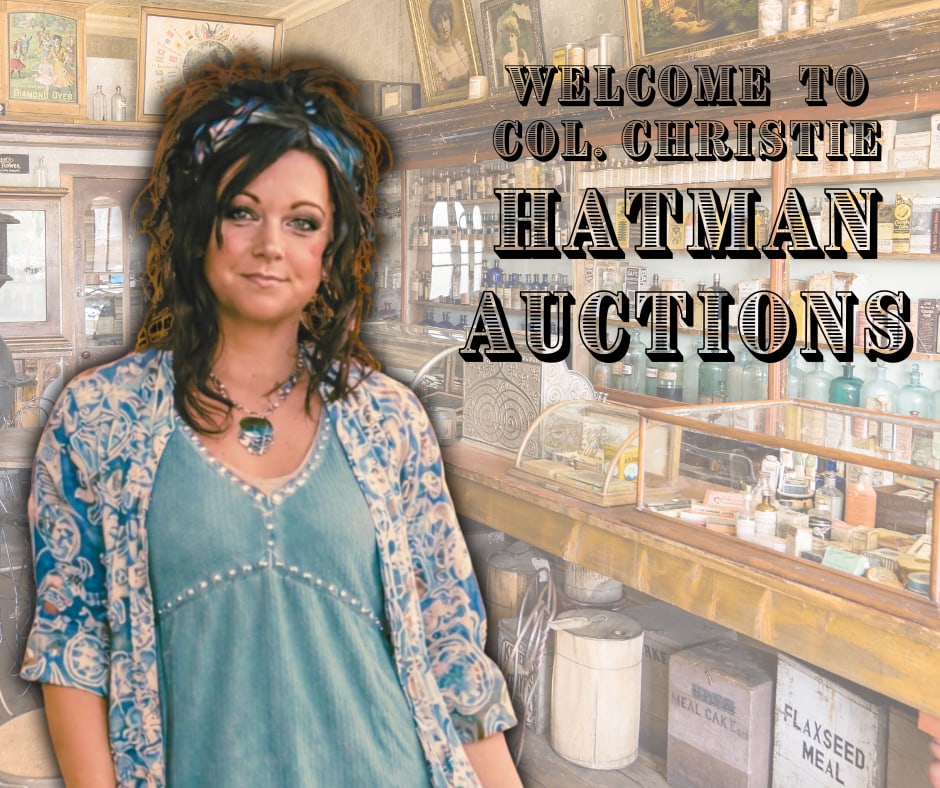 Christie Hatman, The Old School Auctioneer, retail store owner, artist, and renovator.: Christie Hatman, The Old School Auctioneer, retail store owner, artist, and renovator.