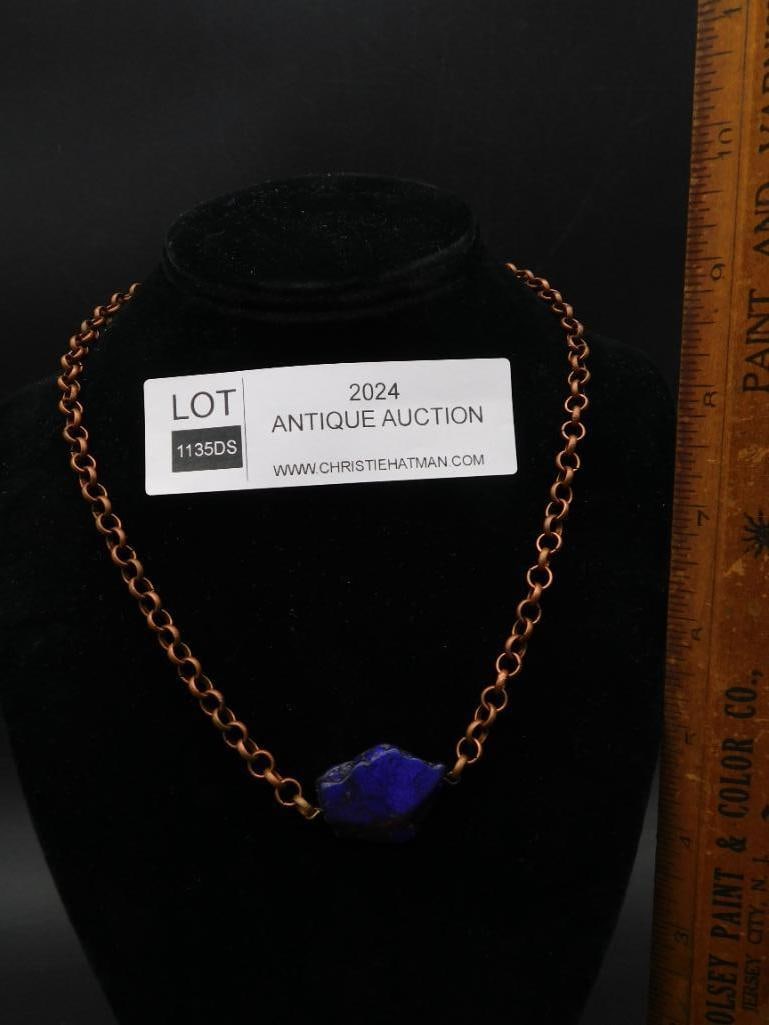 IMPRESSION JASPER PENDANT ON CHAIN NECKLACE - 3